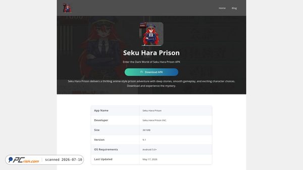 sekuharaprison.org screenshot