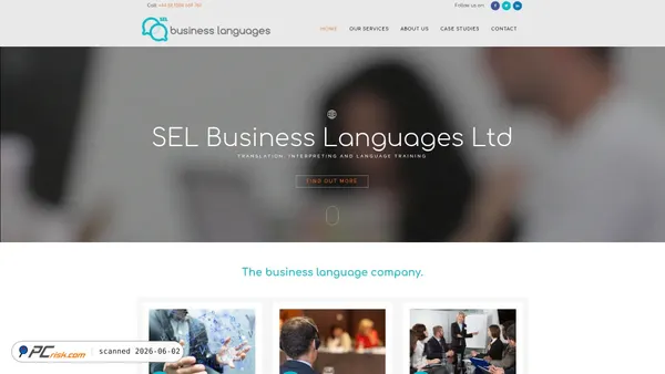 selbusinesslanguages.co.uk screenshot