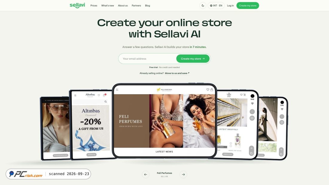 Captura de ecrã de sellavi.com