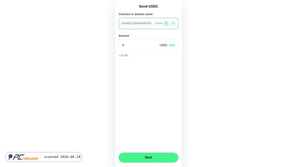 send-usdc.network screenshot