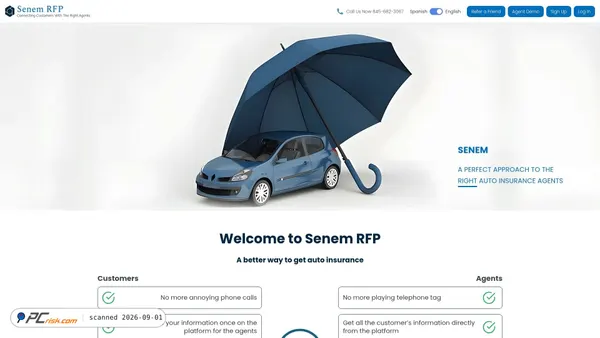 senemrfp.com Screenshot