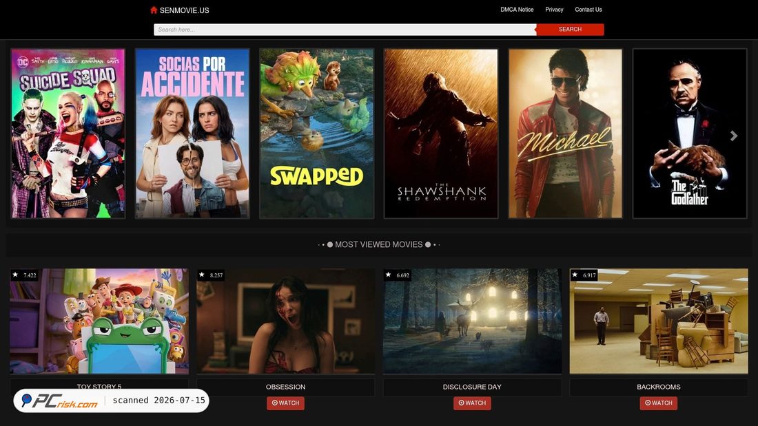 Screenshot of senmovie.us