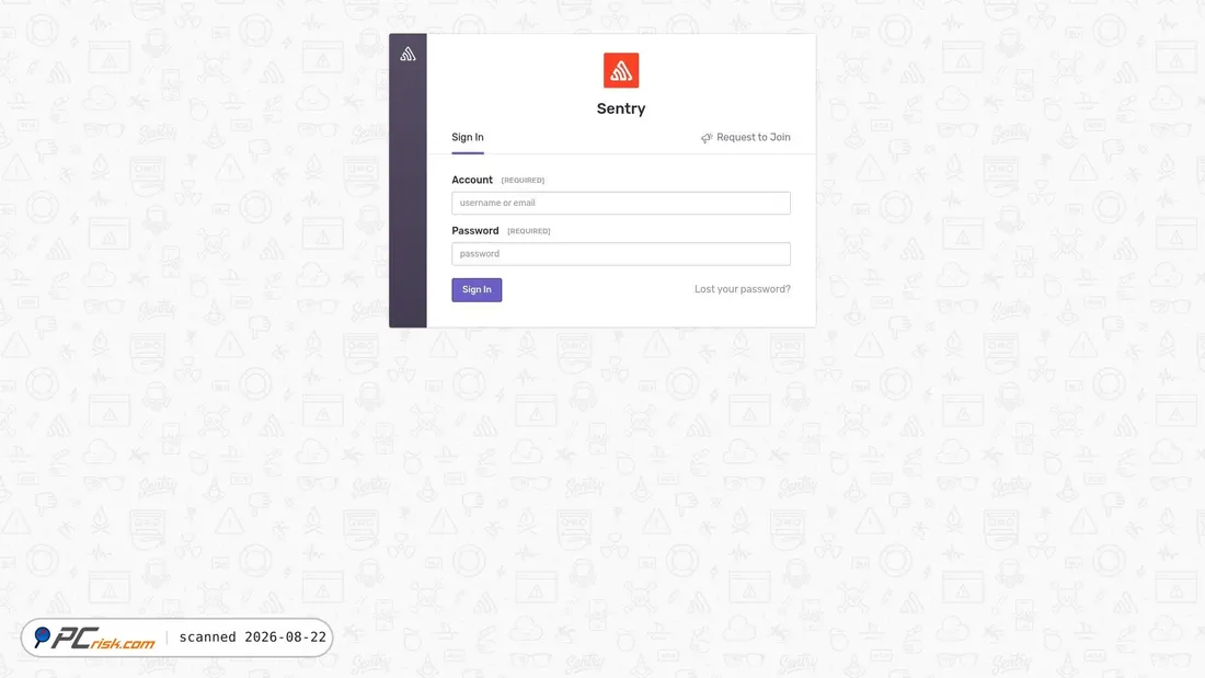 Screenshot of sentry-10.thd.cc