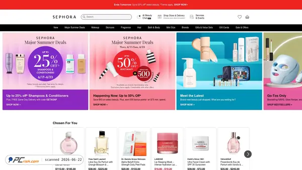 sephora.com screenshot
