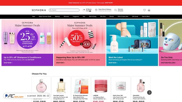 sephora.com screenshot