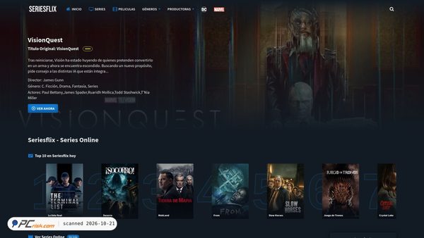 seriesflixhd.pw Screenshot