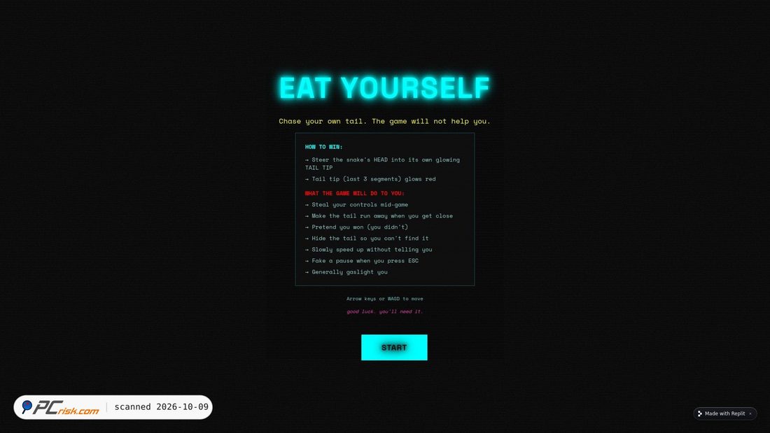 Captura de ecrã de serpent-snack--dreysinclair.replit.app