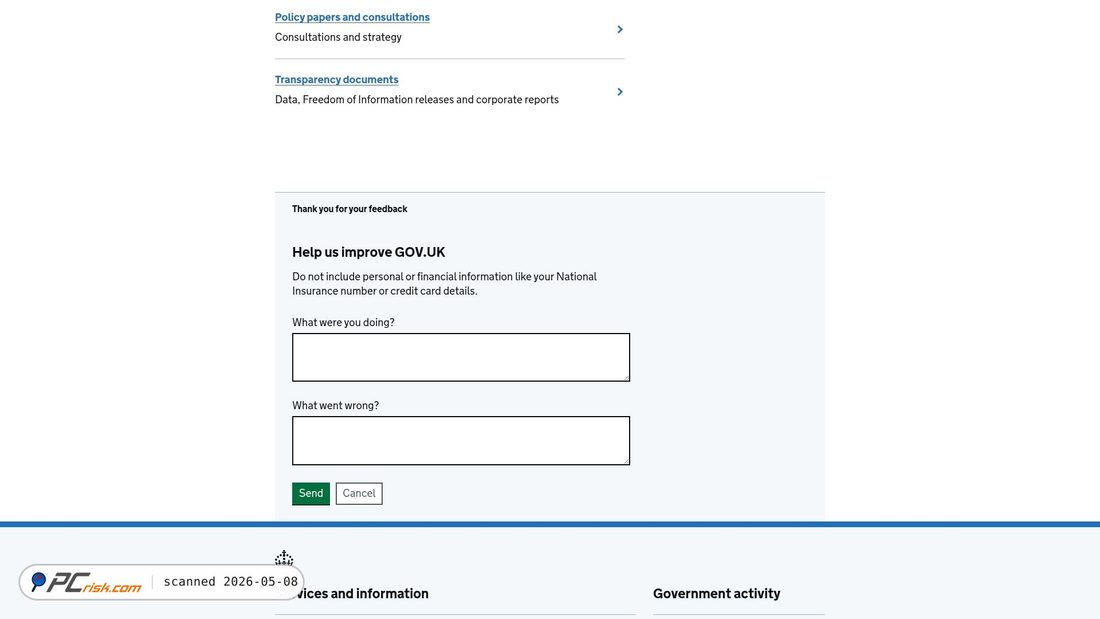 Screenshot of service.gov.uk