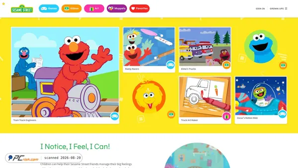 sesamestreet.org screenshot