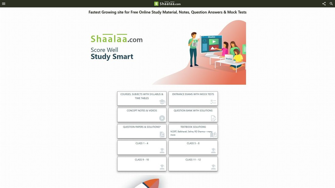 Screenshot von shaalaa.com