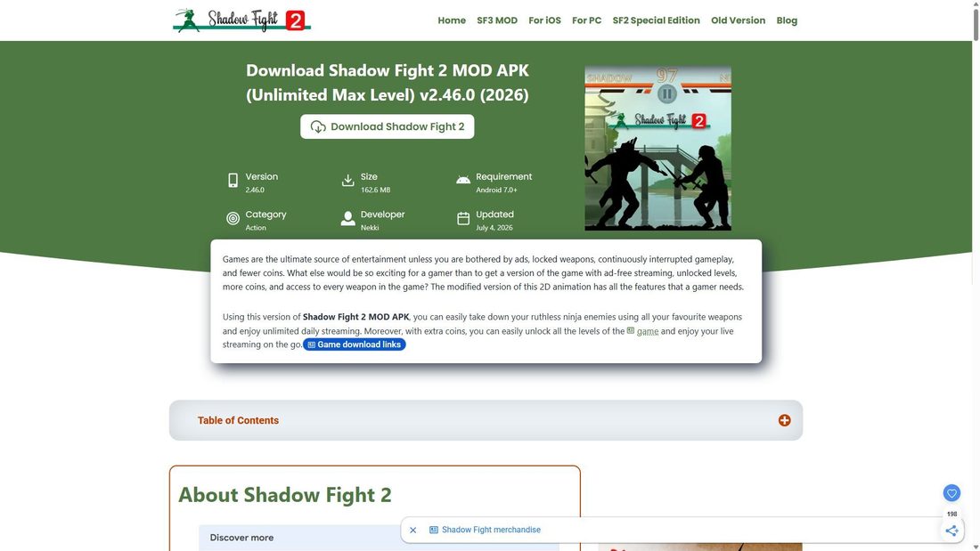 Screenshot von shadofight2apk.com