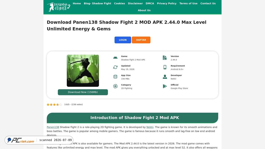 Zrzut ekranu shadowfite2.com