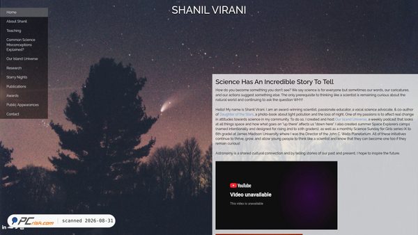 shanilvirani.com Screenshot