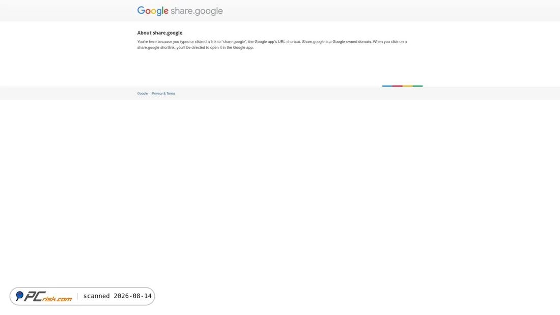 Screenshot of share.google