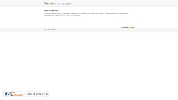 Screenshot di share.google