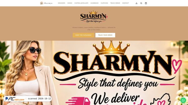 Screenshot van sharmyn.co.za
