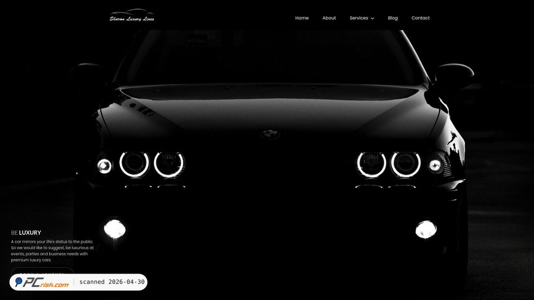 Captura de pantalla de sharonluxurylines.com