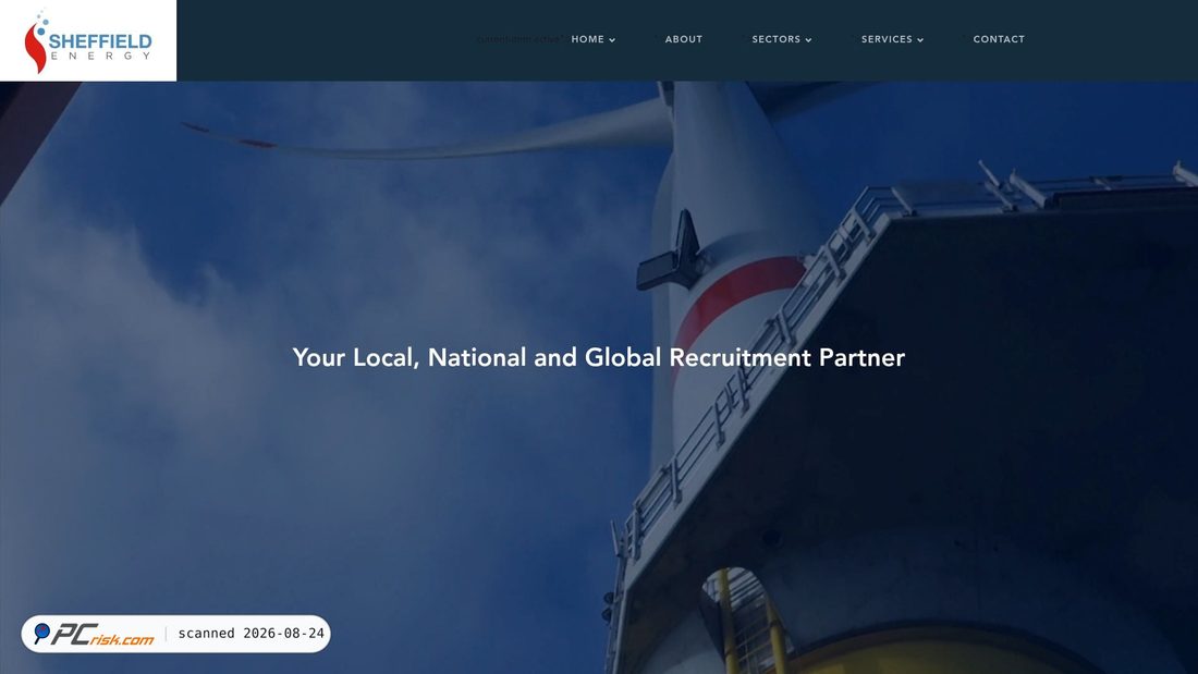Captura de ecrã de sheffieldenergies.com