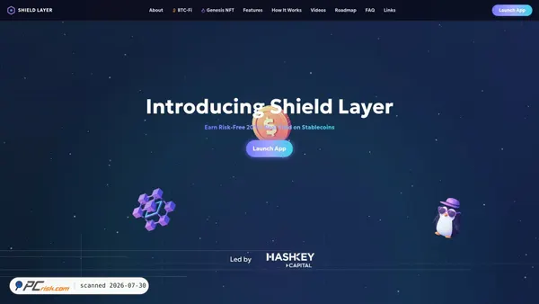 shieldlayer.xyz screenshot