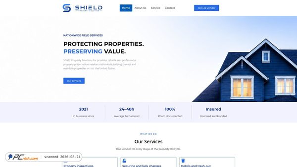 shieldpropertysolution.com screenshot