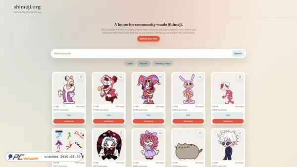 shimeji.org screenshot