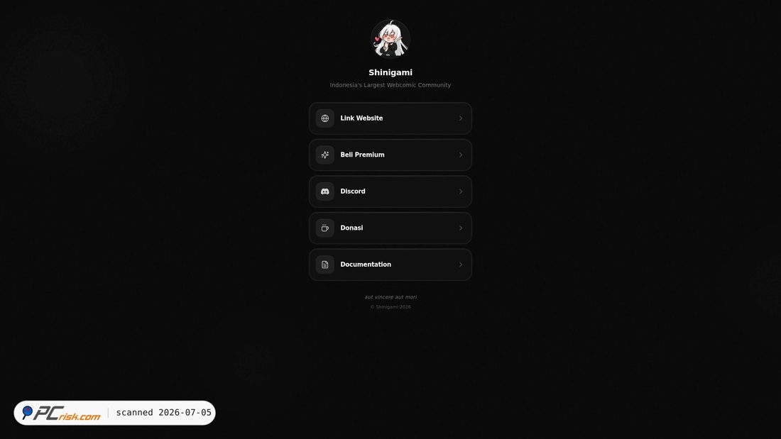 Screenshot of shinigami.to