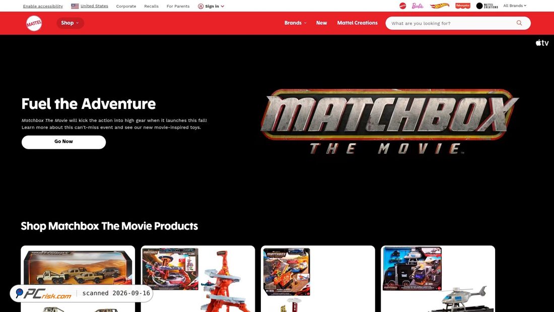 Zrzut ekranu shop.mattel.com