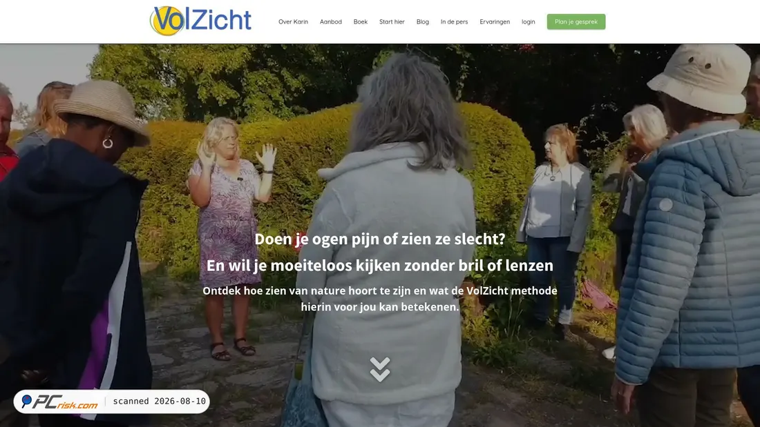 Screenshot of shop.volzicht.nl