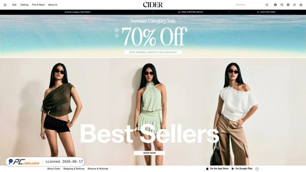 shopcider.com screenshot