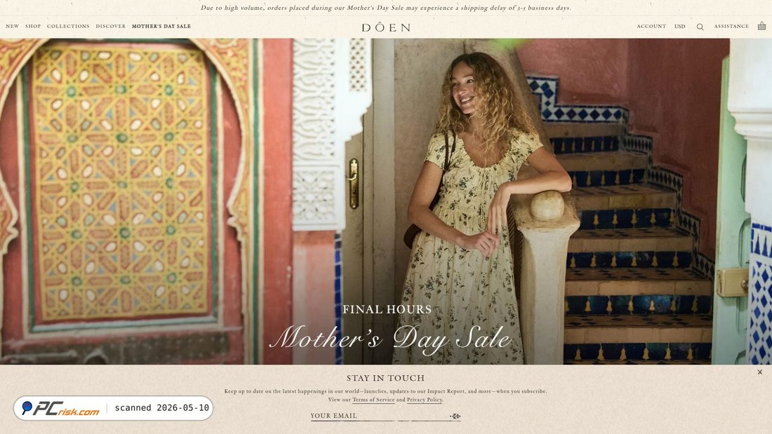 Screenshot von shopdoen.com