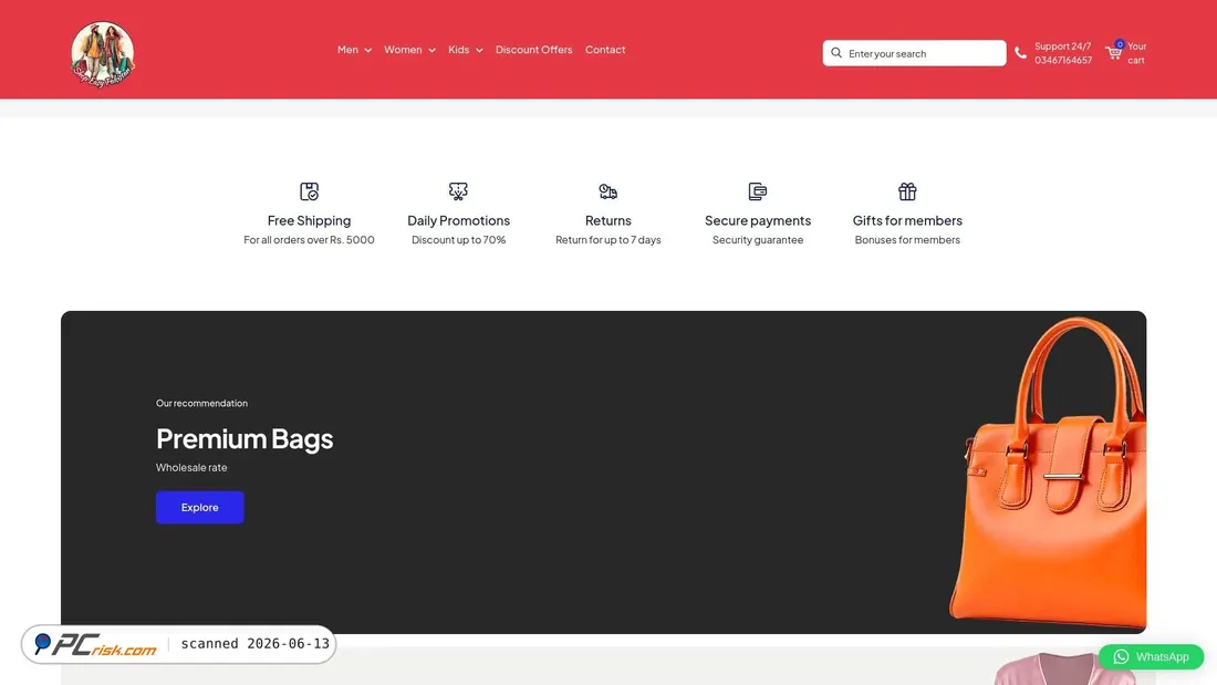 Screenshot di shopeasypakistan.com