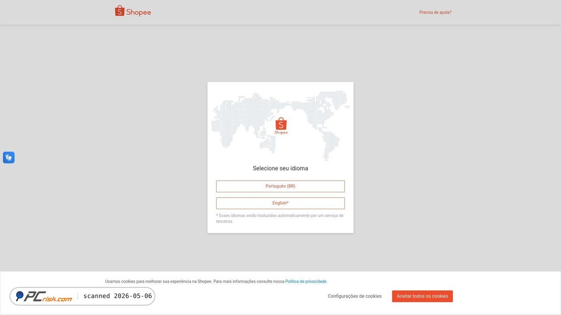 Screenshot of shopee.com.br