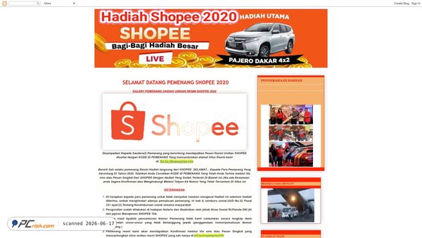 shopeeprize339.blogspot.com screenshot