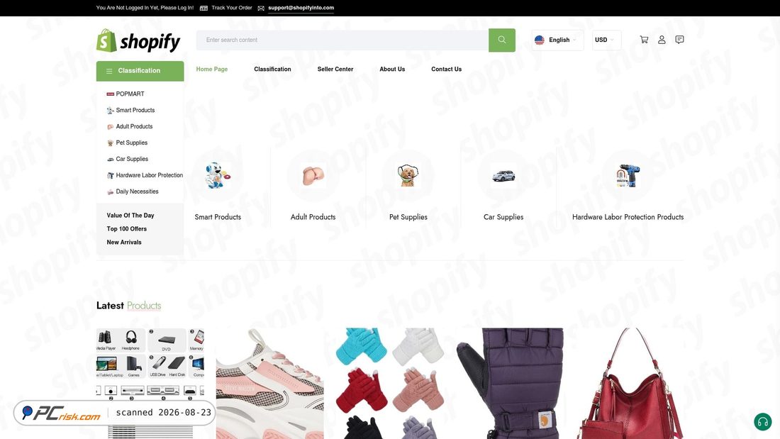 Screenshot of shopifyweins.com