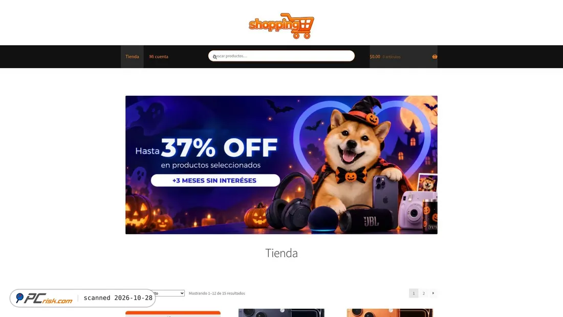 Screenshot of shopiing.online