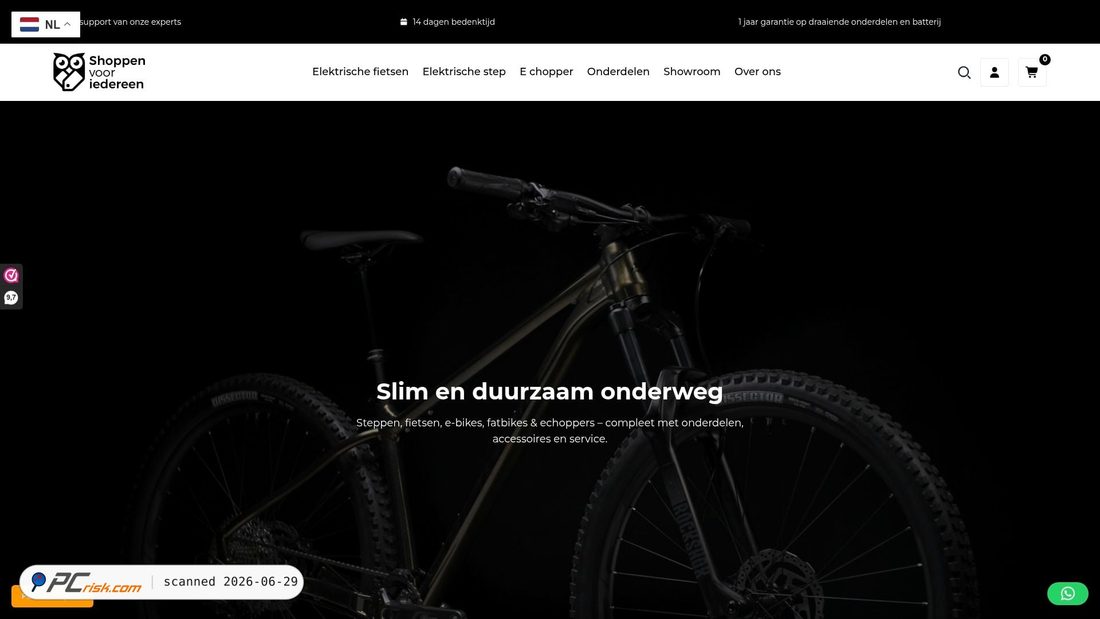 Screenshot of shoppenvooriedereen.nl
