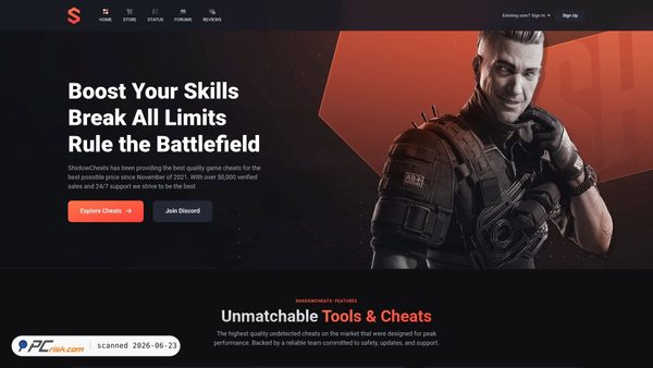 shxdowcheats.net screenshot