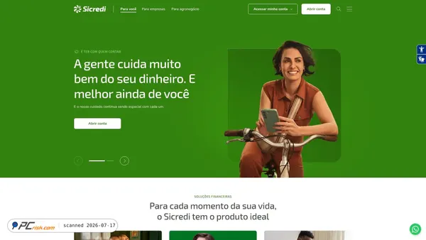 sicredi.com.br screenshot