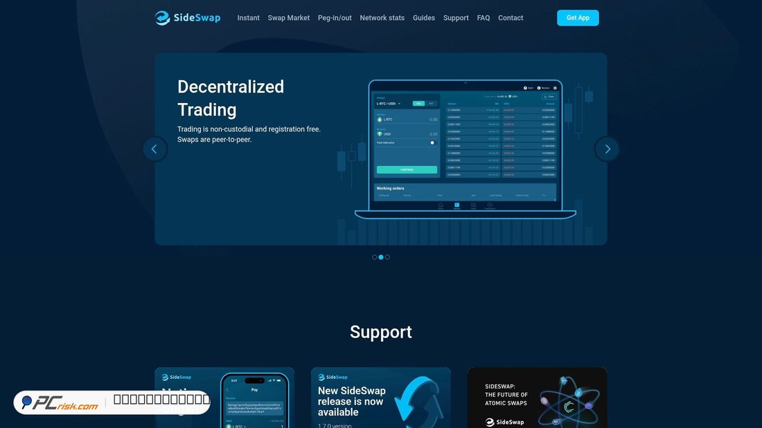 Screenshot von side-swap.web.app