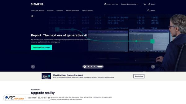 siemens.com screenshot