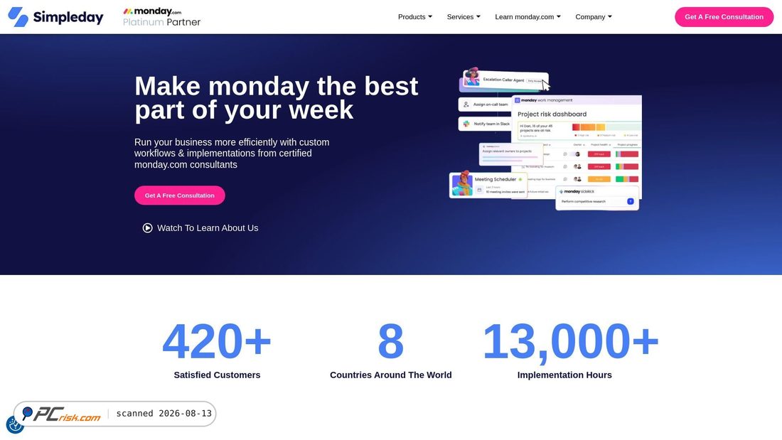 Screenshot of simpledaysolutions.com
