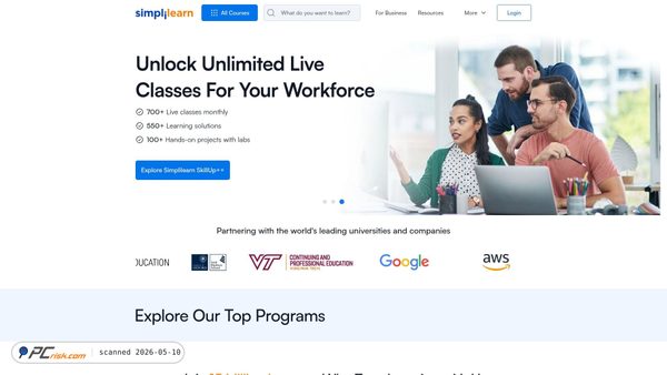 simplilearn.com screenshot