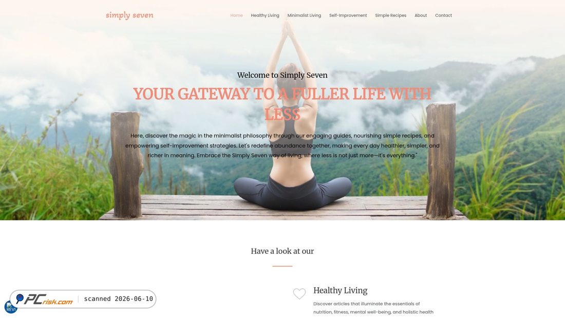 Screenshot of simplyseven.net