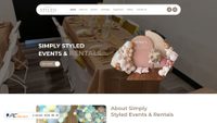 simplystyledeventsandrental.com screenshot