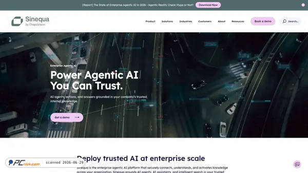 sinequa.com screenshot