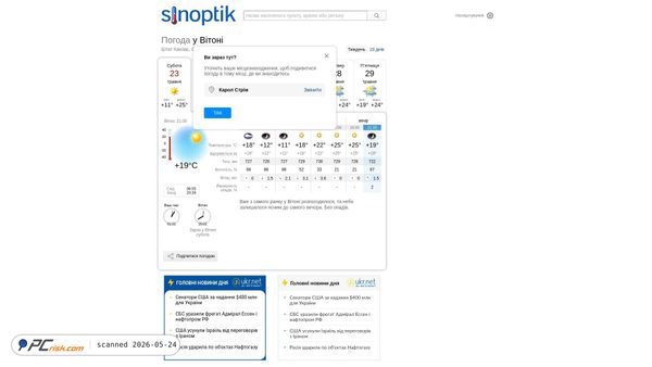 sinoptik.ua screenshot