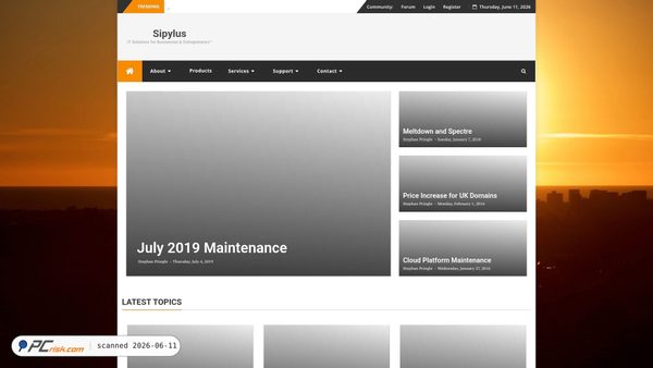 sipylus.com screenshot