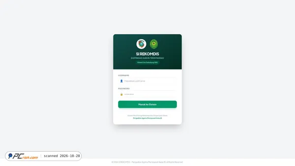 Zrzut ekranu sirekomdis.pa-mempawah.go.id