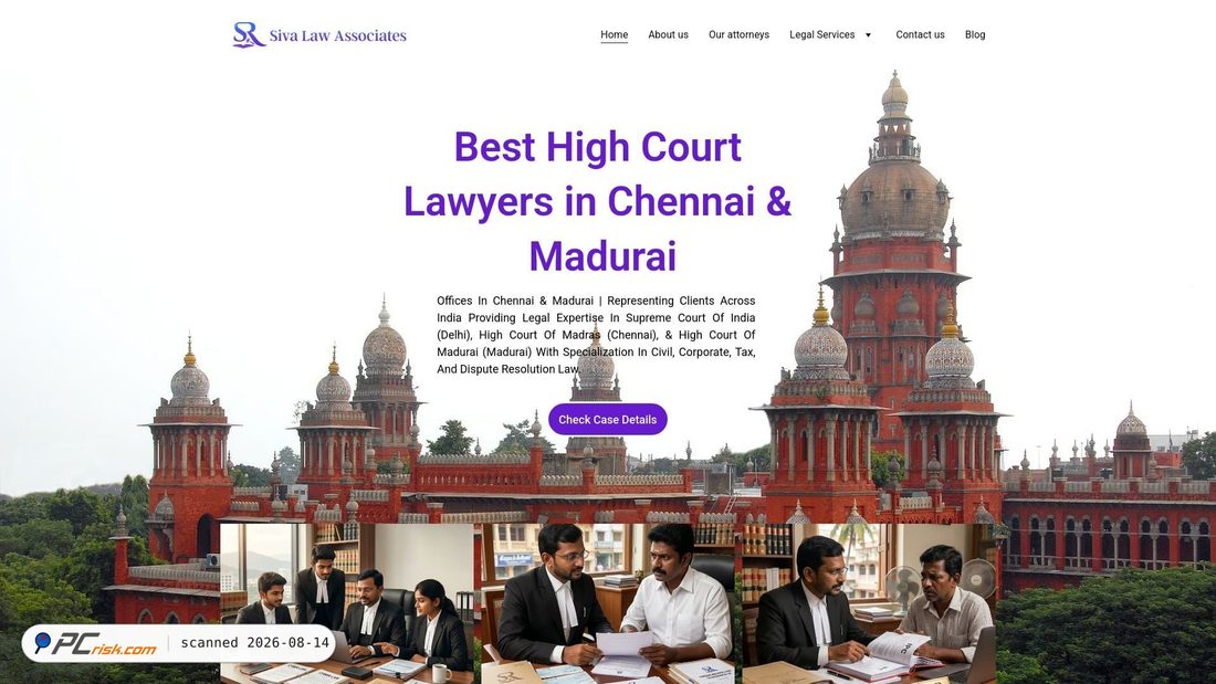 Screenshot of sivalawassociates.in