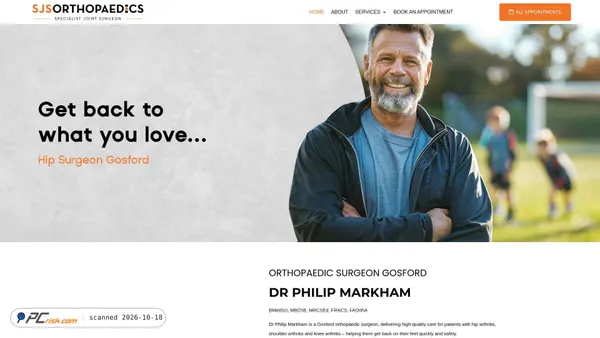 Captura de ecrã de sjsgosford.com.au